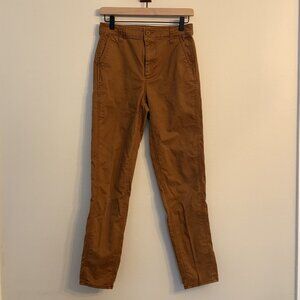 Old Navy Women's Straight Leg Pants in Caramel Brown